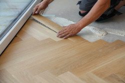 Pose d'un parquet avec sous couche dans un appartement  